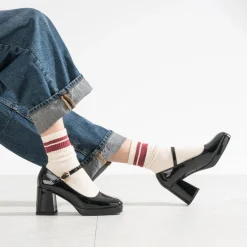 Babies à talon verni à plateforme^Eram Discount