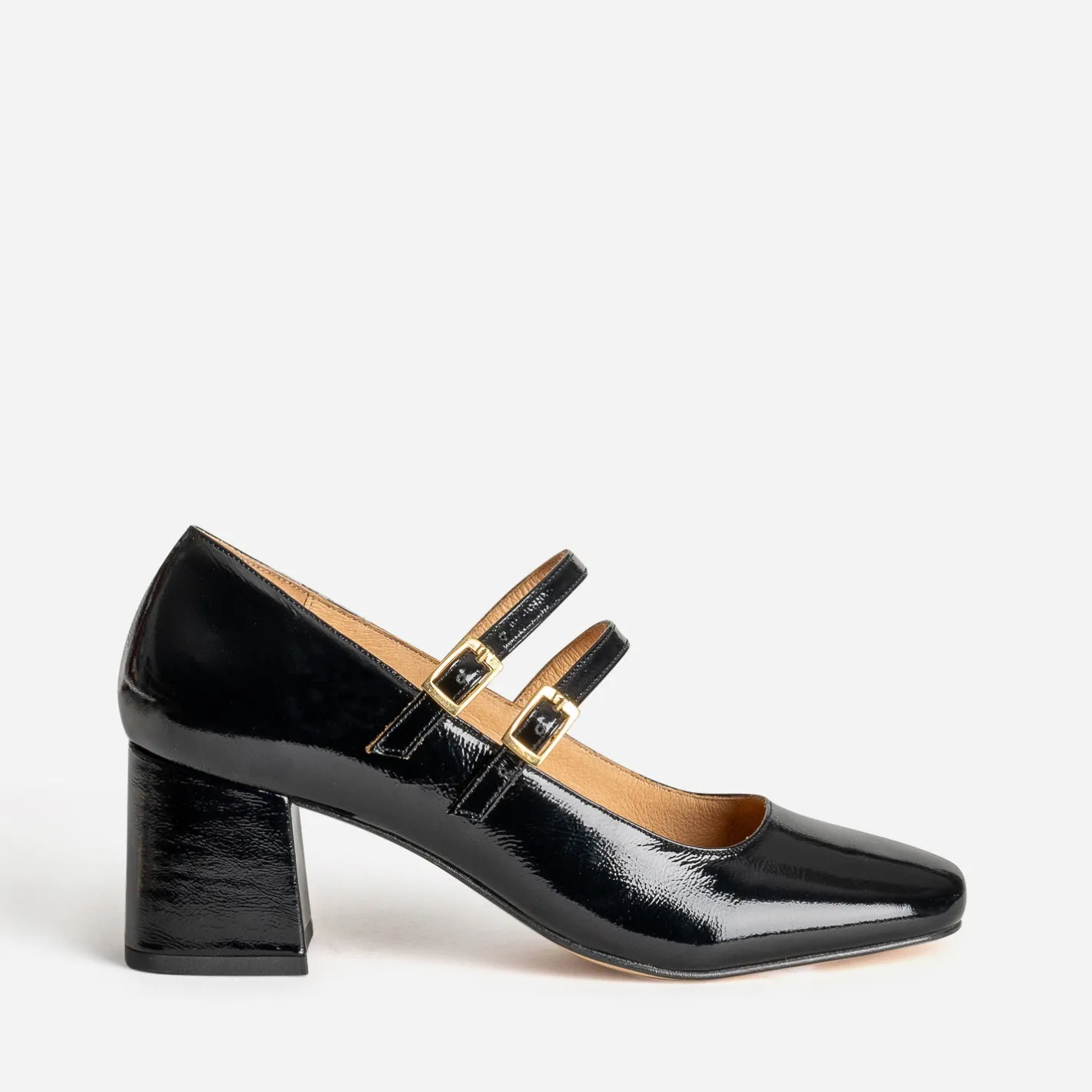 Babies à talon e cuir verni^Eram Discount