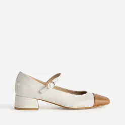 Babies bicolores et cognac cuir^Eram Discount