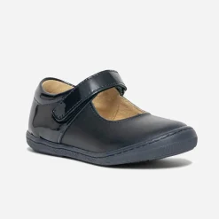 Babies bleu en cuir et verni^Eram