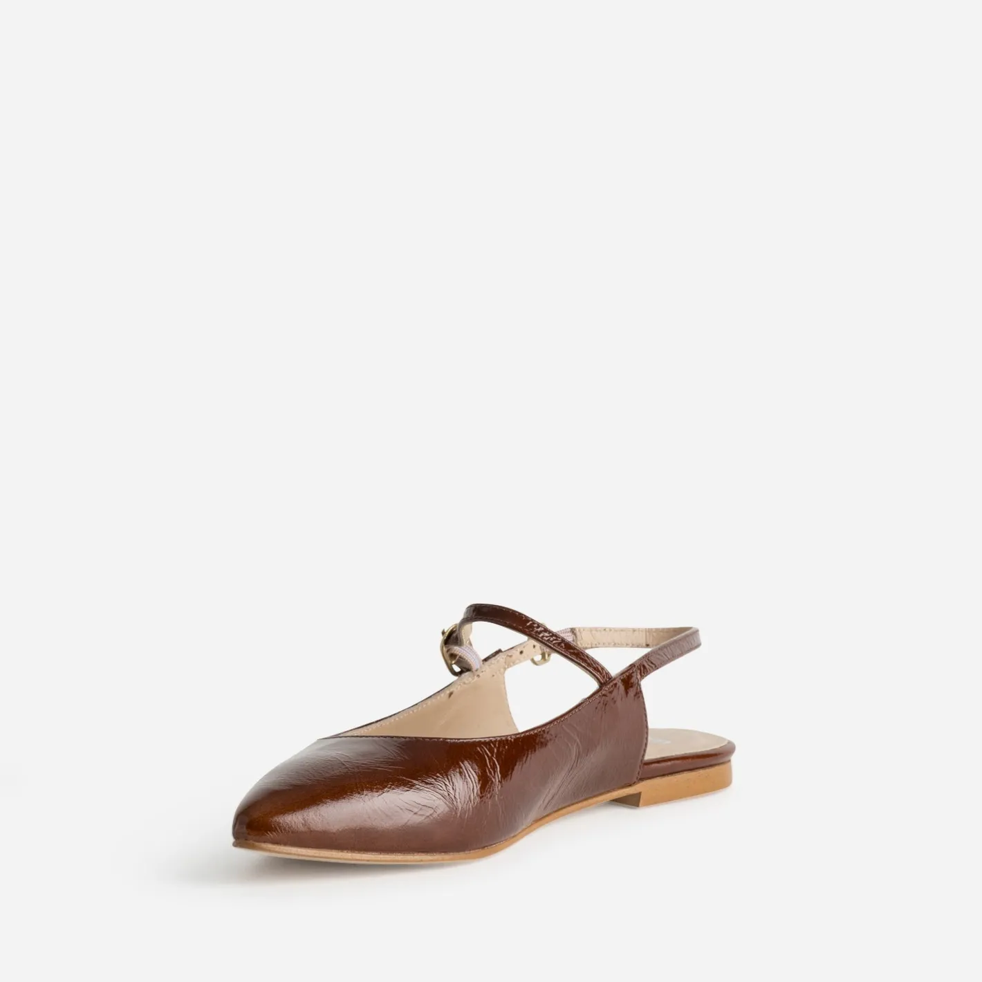 Babies slingback cuir bout pointu^Eram New