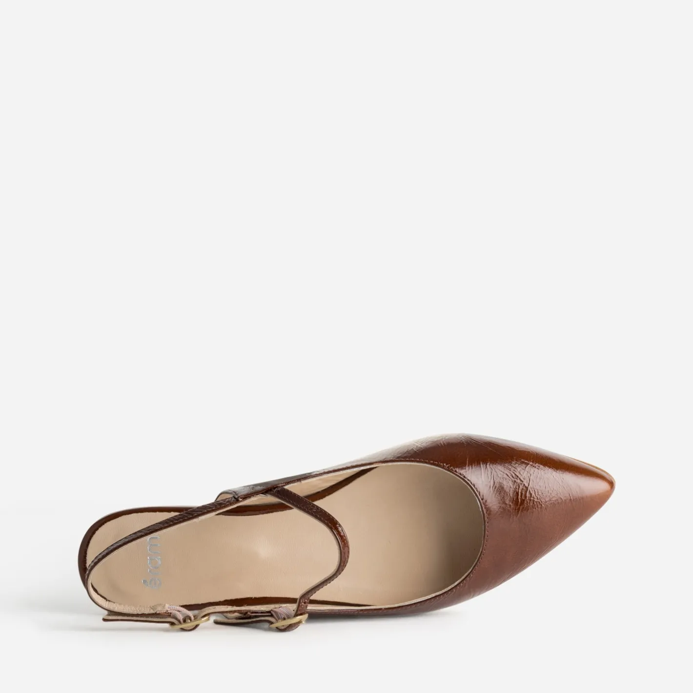 Babies slingback cuir bout pointu^Eram New