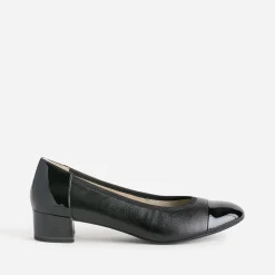 Ballerine cuir bout et talon vernis^Caprice Hot