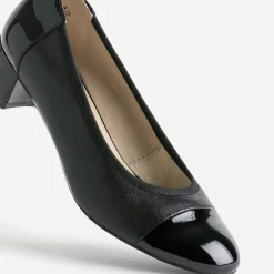 Ballerine cuir bout et talon vernis^Caprice Hot
