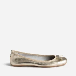 Ballerine dée en cuir avec nœud^Eram Discount