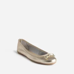 Ballerine dée en cuir avec nœud^Eram Discount