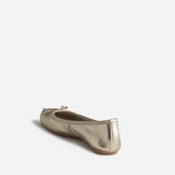 Ballerine dée en cuir avec nœud^Eram Discount