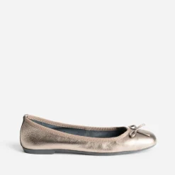 Ballerine dorée foncée en cuir^Eram Sale