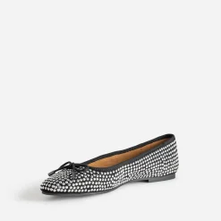 Ballerine noire décor strass^Eram Online