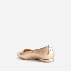 Ballerine rose cuivré métallisé à bout carré^Eram Sale