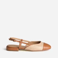 Ballerine slingback tressée bout camel^Eram Sale