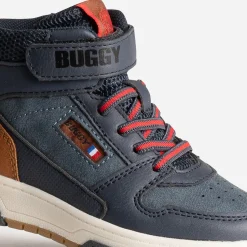 Basket lacet rayé rouge^Buggy Hot