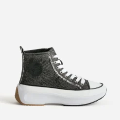 Basket e denim strassé à plateforme^Kaporal Discount