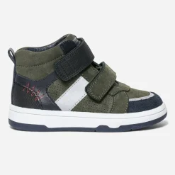 Baskets kaki à double scratchs^Buggy Outlet
