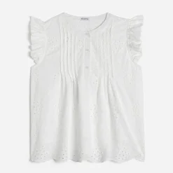 Blouse he broderies anglaises^Texto Discount