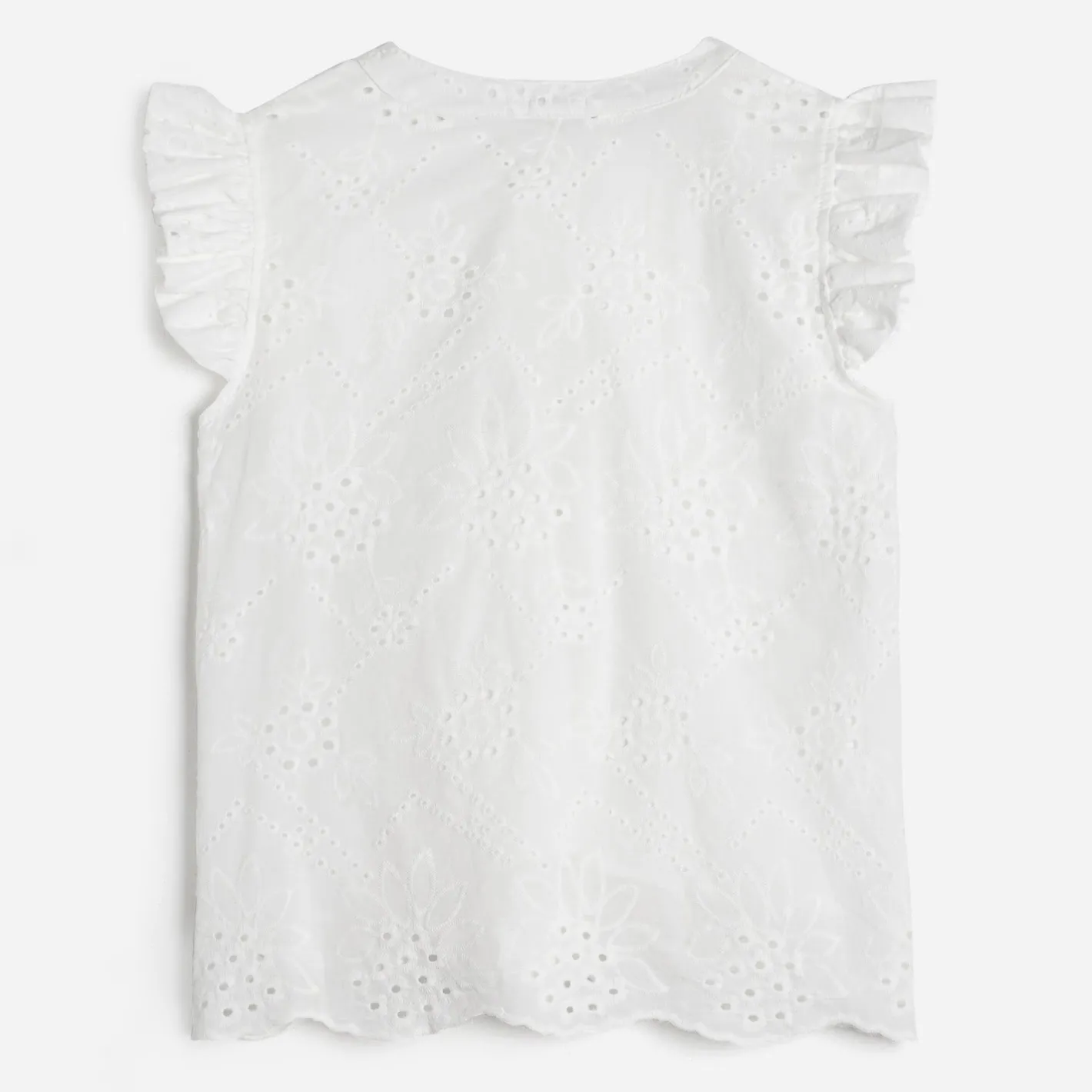 Blouse he broderies anglaises^Texto Discount