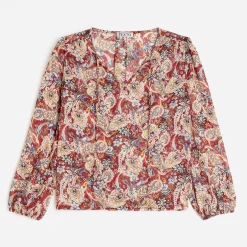 Blouse à imprimé cachemire floral^Texto Online