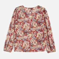 Blouse à imprimé cachemire floral^Texto Online