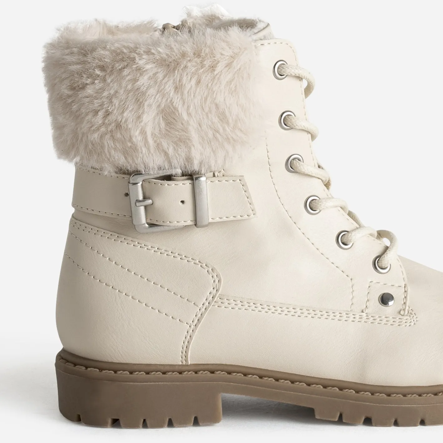 Boots à lacet fourré^Buggy Sale