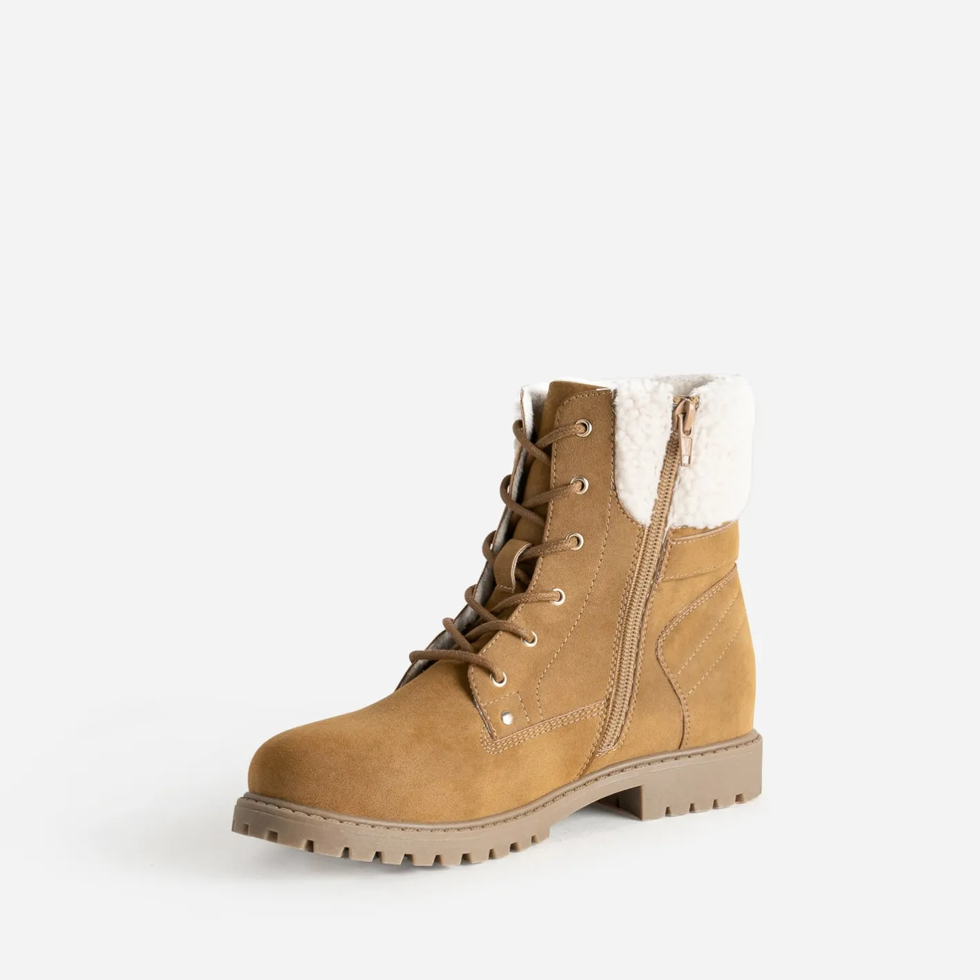 Boots à lacet fourré^Buggy New