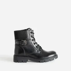 Boots à lacet en cuir^Buggy New
