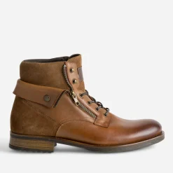 Boots à lacet cuir à revers^Eram Best