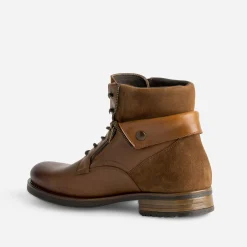 Boots à lacet cuir à revers^Eram Best