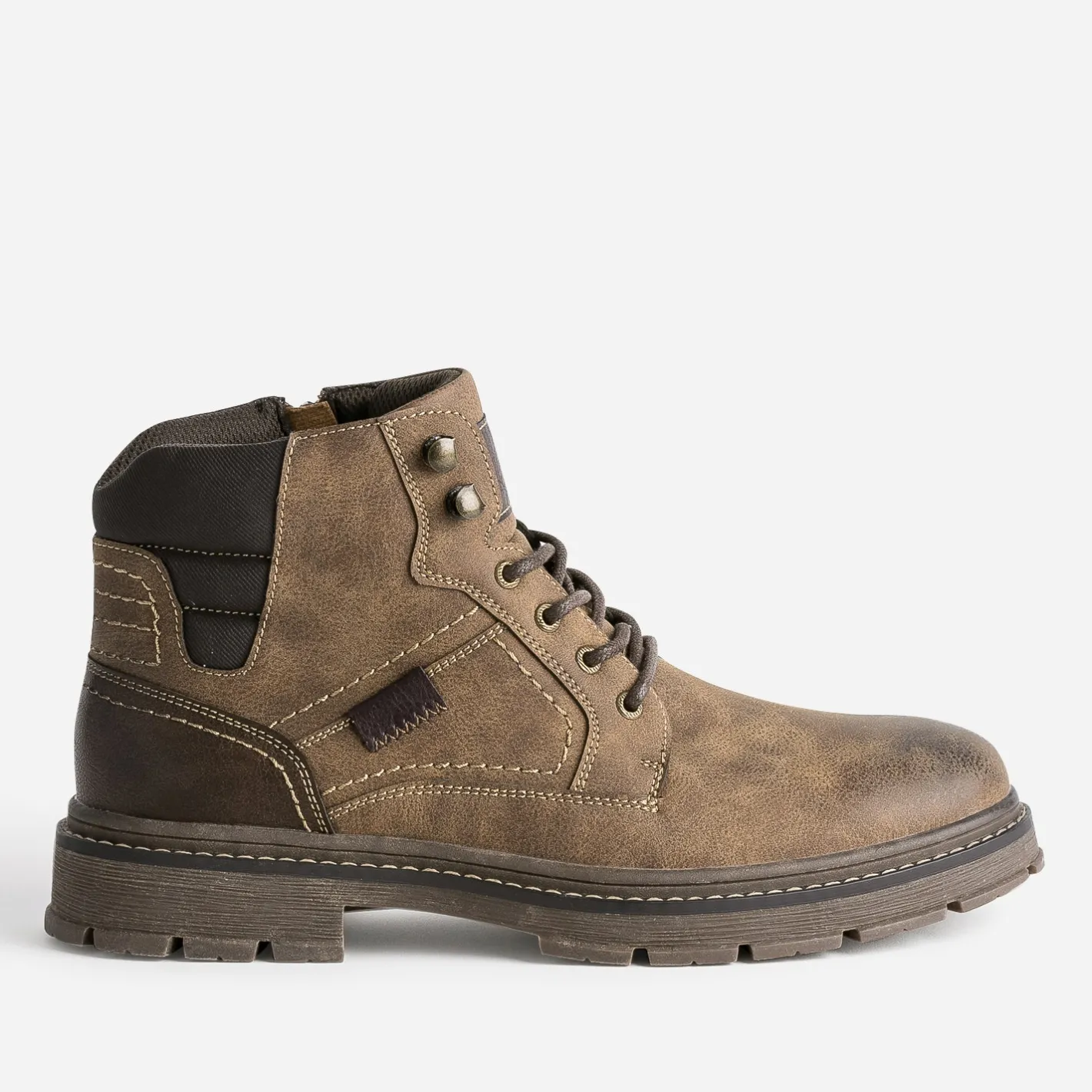 Boots à lacet à semelle crantée^Eram New
