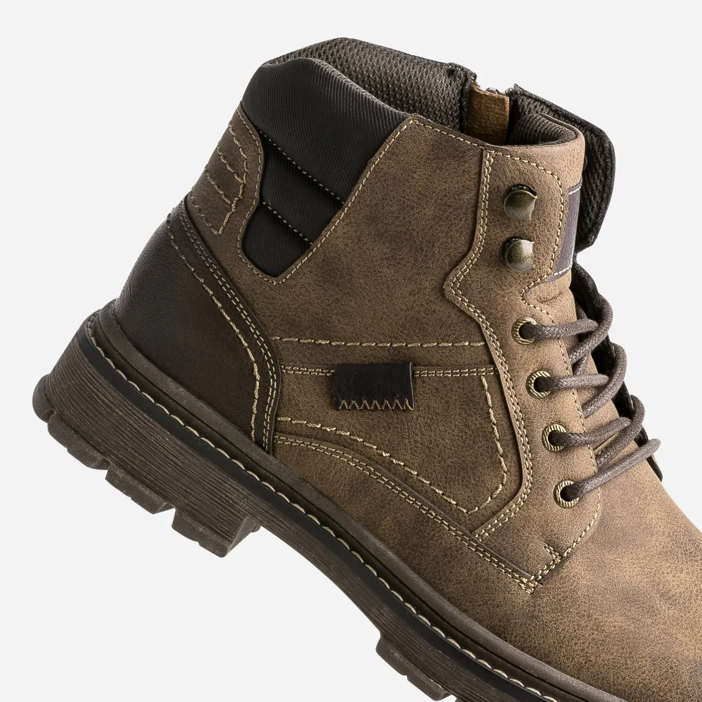 Boots à lacet à semelle crantée^Eram New