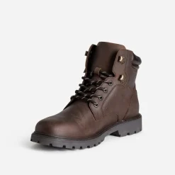 Boots à lacet cuir semelle crantée^Eram Online