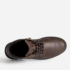 Boots à lacet cuir semelle crantée^Eram Online