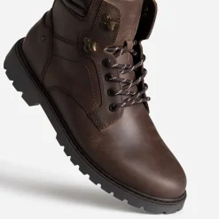 Boots à lacet cuir semelle crantée^Eram Online