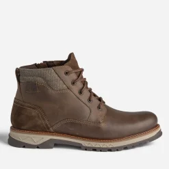 Boots à lacet marron en cuir^Tbs Hot