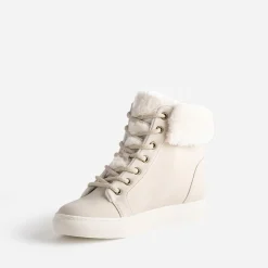 Boots beige clair fourrée^Eram Hot