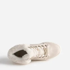 Boots beige clair fourrée^Eram Hot