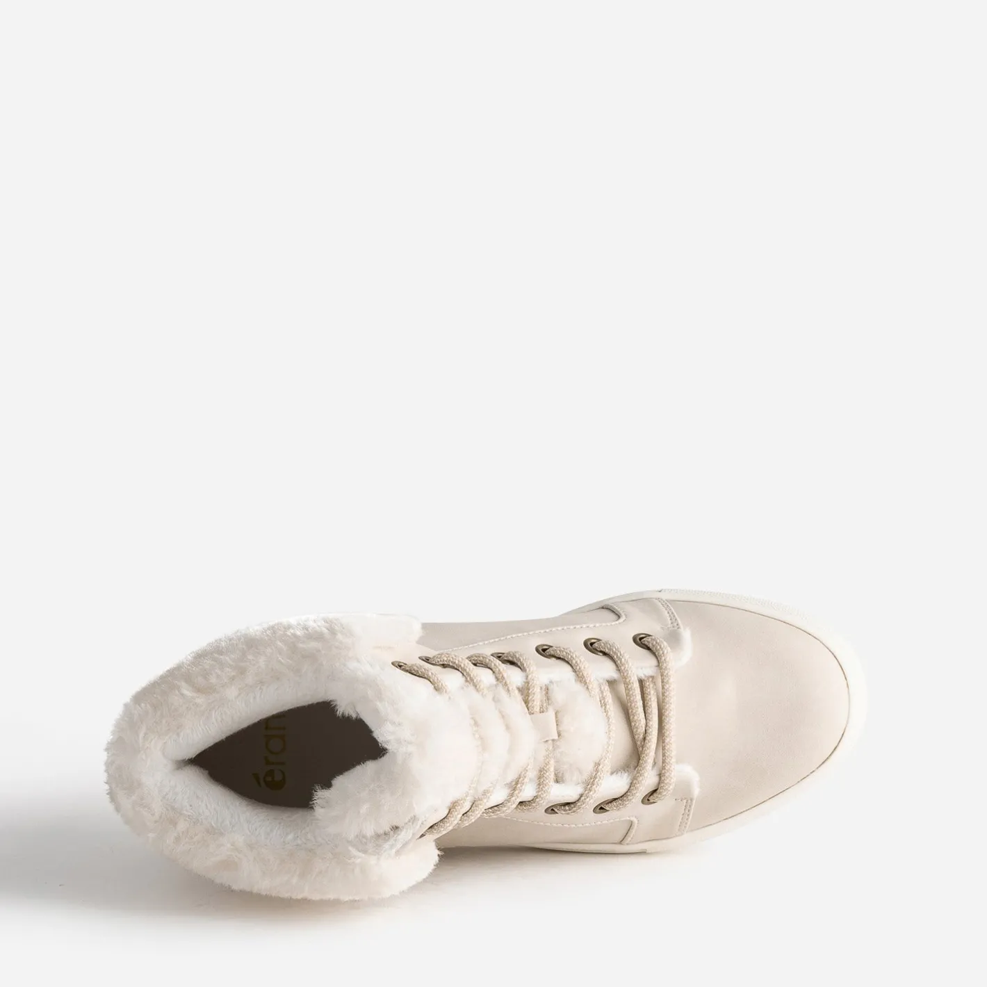 Boots beige clair fourrée^Eram Hot