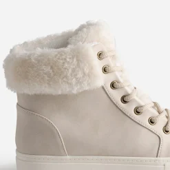 Boots beige clair fourrée^Eram Hot