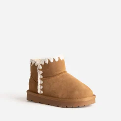 Boots cuir velours fourré^Buggy Outlet