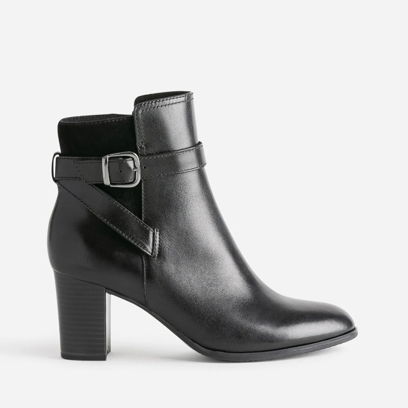 Boots en cuir et cuir velours^Caprice Sale