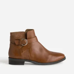 Boots cuir bi-matière^Eram Flex New