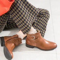 Boots cuir bi-matière^Eram Flex New