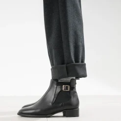 Boots en cuir détail embossé^Eram Flex Discount