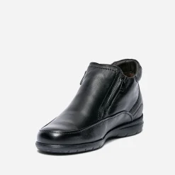 Boots en cuir fourré avec zips^Fluchos Outlet