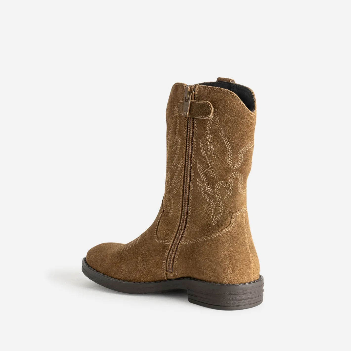 Boots western cuir velours^Buggy Sale