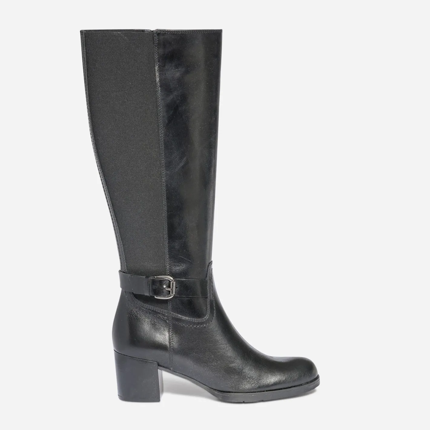 Botte à talon e en cuir pour mollet fin^Eram New