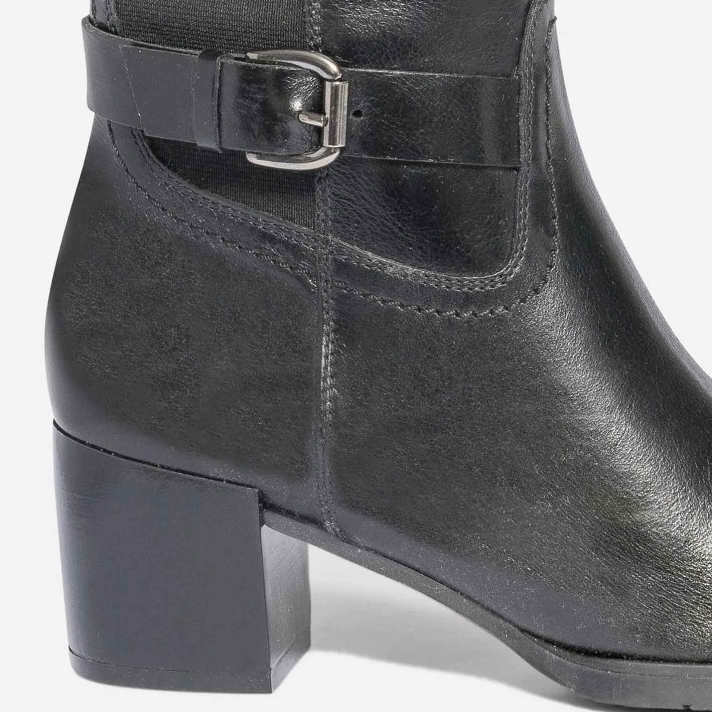 Botte à talon e en cuir pour mollet fin^Eram New