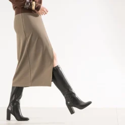 Botte à talon e en cuir^Eram Hot