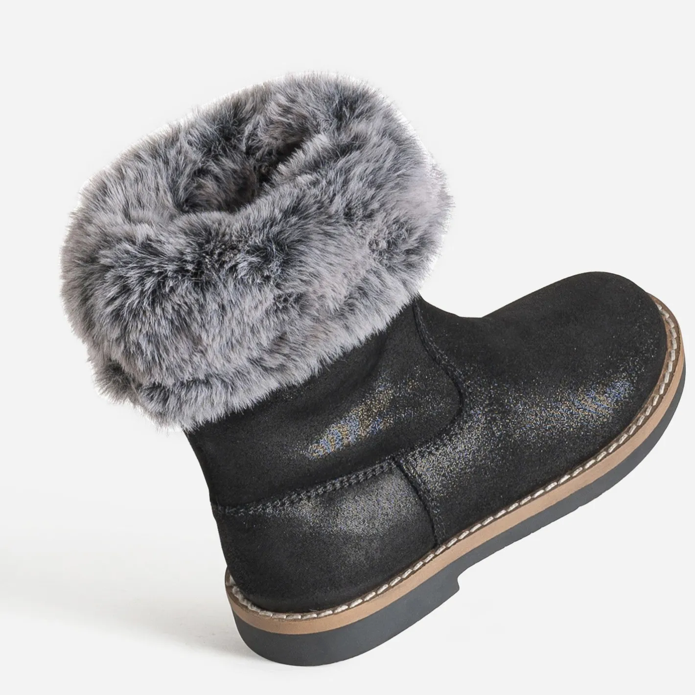 Botte e cuir velours tige fourrée^Buggy Discount