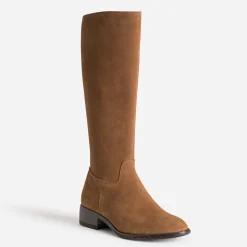Botte camel cuir velours^Eram Clearance
