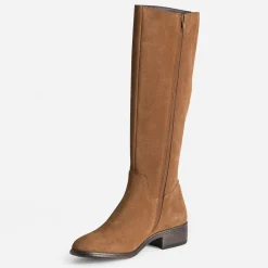 Botte camel cuir velours^Eram Clearance